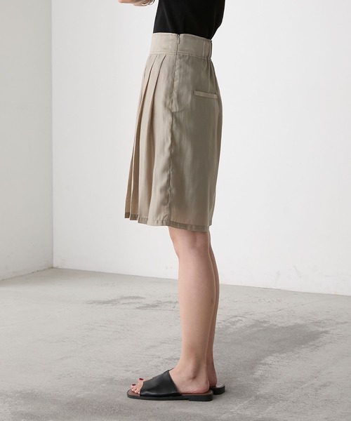 forksy.】シアー プリーツ キュロットパンツ forksy.│MONO-MART
