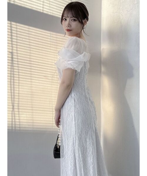 dazzlin（ダズリン）の「チュールベールレースワンピース（ドレス