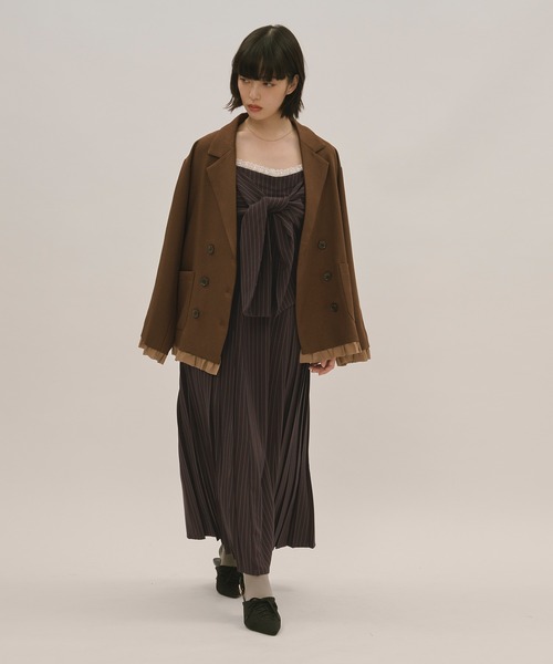 frill layered design jacket / フリルレイヤードデザインジャケット