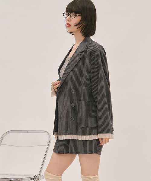 frill layered design jacket / フリルレイヤードデザインジャケット