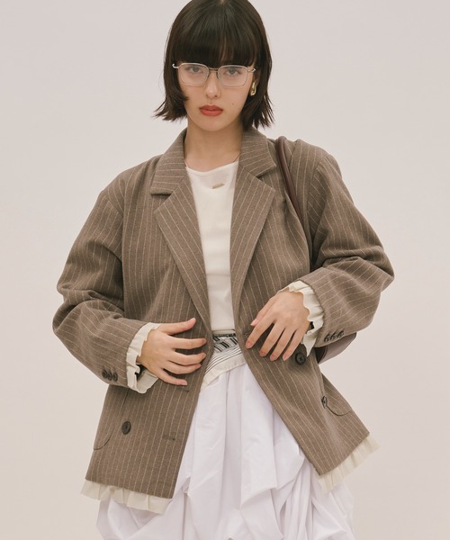 frill layered design jacket / フリルレイヤードデザインジャケット