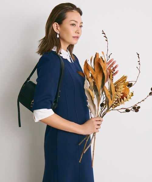 CELFORD（セルフォード）の「エンブロイダリーカラーポンチワンピース