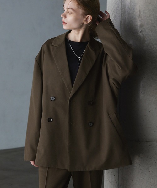 SERACE】Loose silhouette double tailored jacket / ルーズシルエット