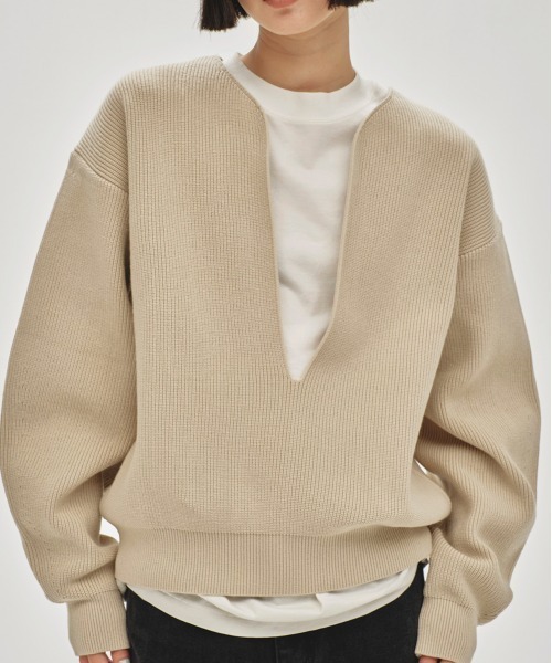 TODAYFUL（トゥデイフル）の「Slit Neck Knit（ニット/セーター）」 - WEAR