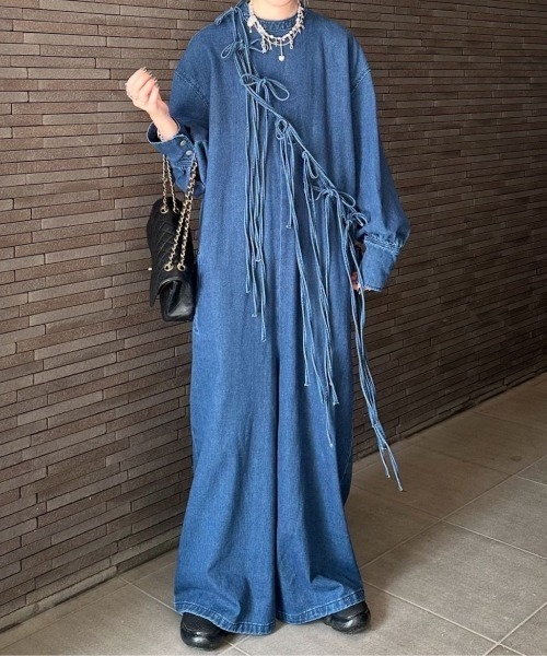 PERNA（ペルナ）の「デニムオールインワン（つなぎ/オールインワン