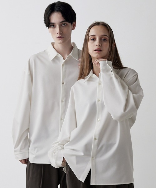 CLEL】Balloon Sleeve Loose Regular Collar Shirt / バルーン袖ルーズ