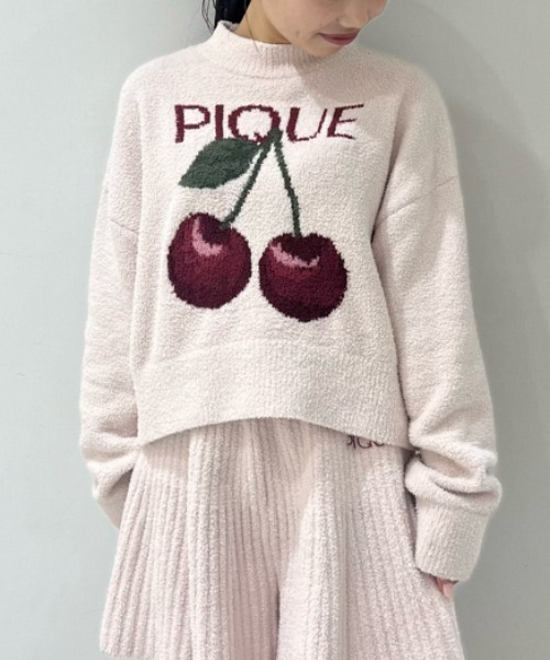 gelato pique（ジェラートピケ）の「チェリージャガードプルオーバー