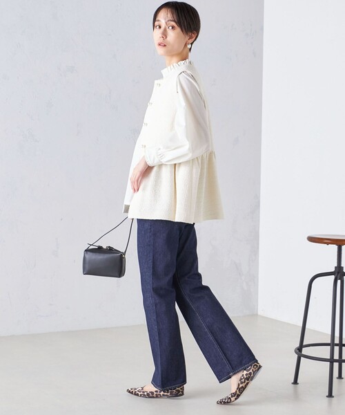 SHIPS（シップス）の「〈セレモニー対応可〉スラブ ツイード ジレ