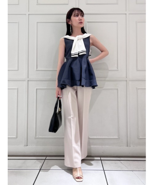 SNIDEL（スナイデル）の「ペプラムニットプルオーバー（ニット