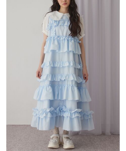 merry jenny（メリージェニー）の「フリルティアードワンピース