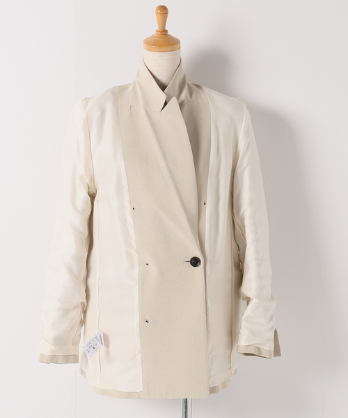 plage（プラージュ）の「エクリュ ダブルテーラードジャケット