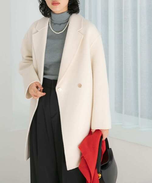 セール】ウールカシミヤリバーチェスターコート（チェスターコート