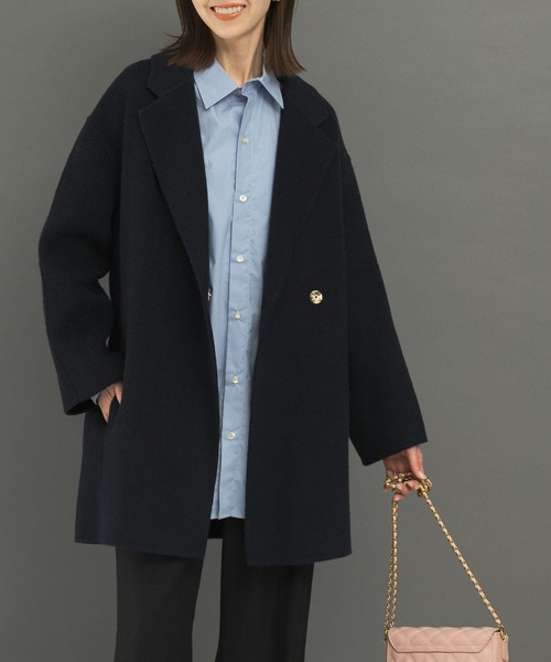 セール】ウールカシミヤリバーチェスターコート（チェスターコート