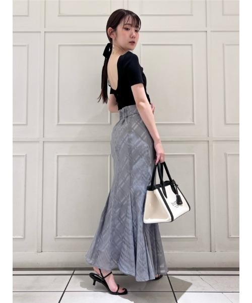 SNIDEL（スナイデル）の「バックオープンニットプルオーバー（ニット