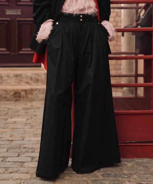 seyto（セイト）の「Cut off buggy flare hakama pants / カットオフ