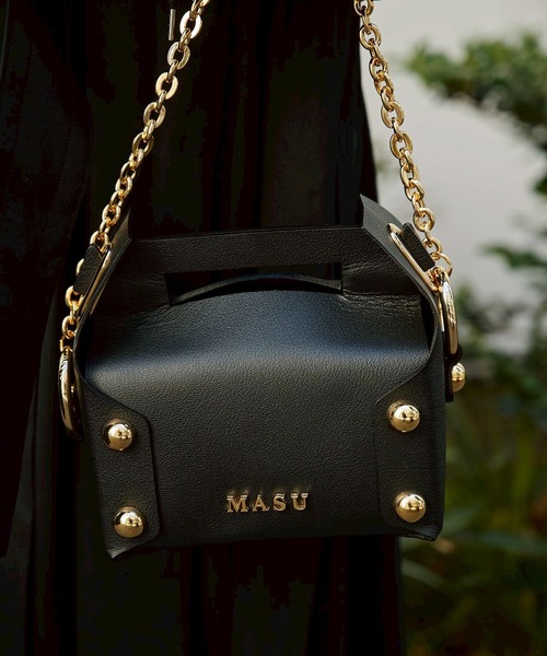 MASU/エムエーエスユー】LEATHER CAKE BAG PETIT/レザーケーキバッグ