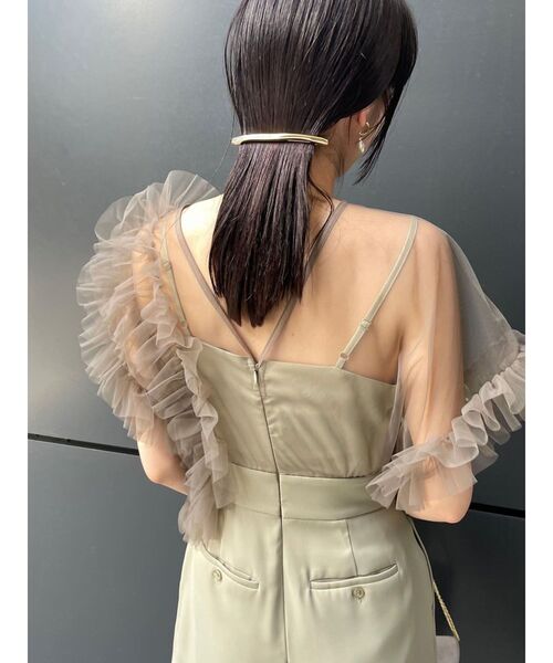 セール】【WEB限定】LADYチュールドッキングコンビネゾン（パンツ