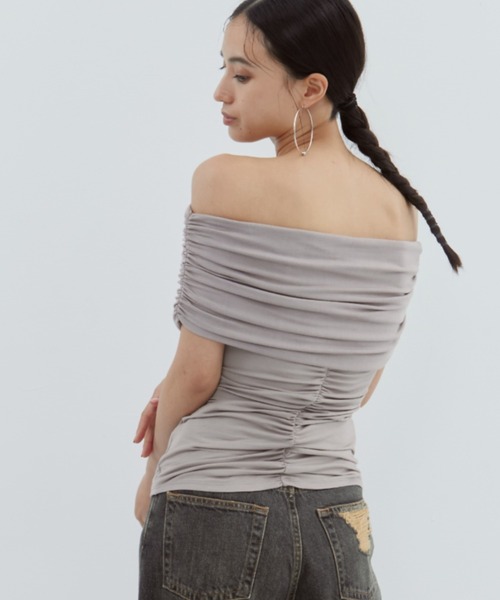 determ/デターム】《STUDIOUS別注》OFF SHOULDER TOPS/オフショルダー