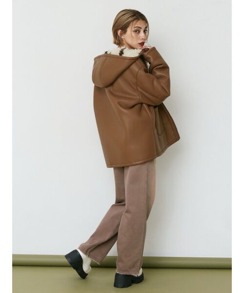 EVRIS（エヴリス）の「リバーシブルフードボアブルゾン（ブルゾン