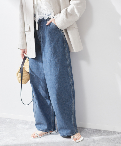 追加2》【AYA KANEKO×Lee×L'ESSAGE】SUPERSIZED WORK：デニムパンツ