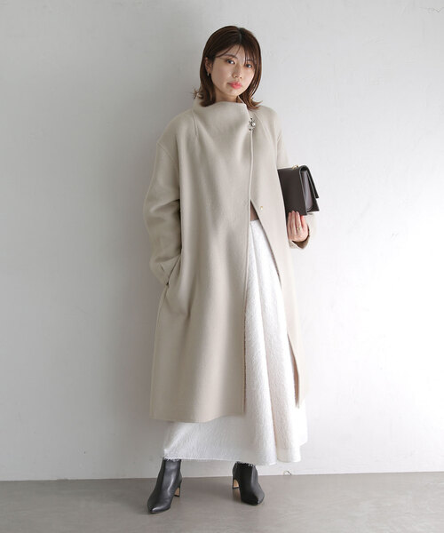 La TOTALITE（ラトータリテ）の「リバーハイネックロングコート