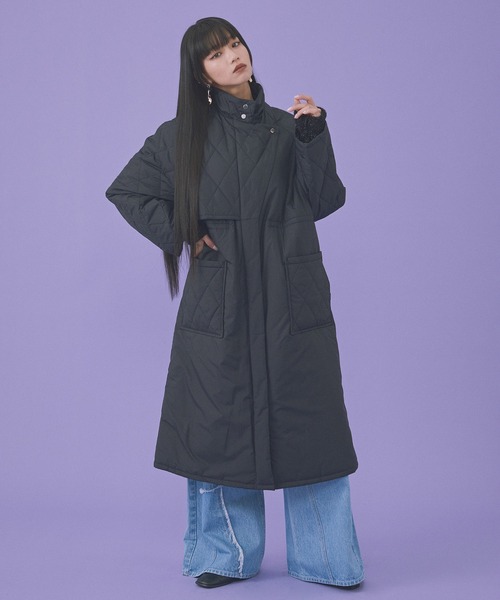 完売間近！】キルティングフーディーコート｜軽量/保温/保湿（ダウン