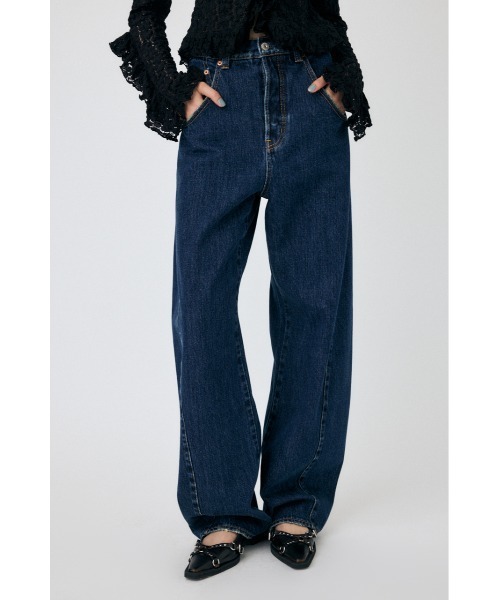 MOUSSY（マウジー）の「DROP WAIST STRAIGHT（デニムパンツ）」 - WEAR