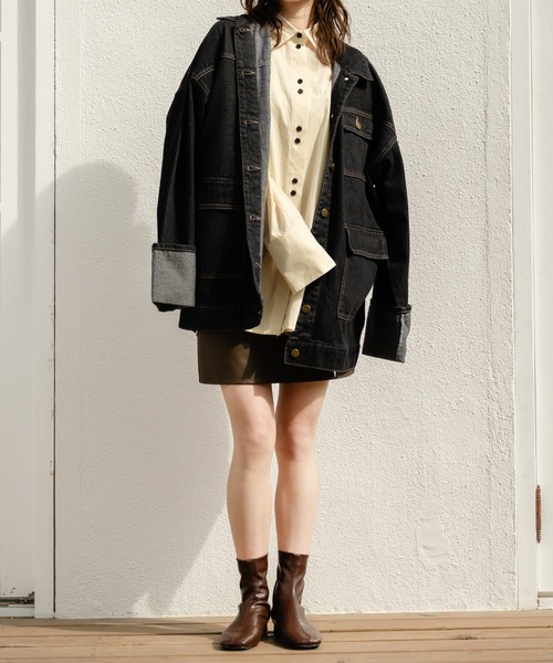mideal（マイディール）の「denim over jacket / デニムオーバー