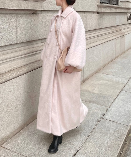 muguet（ミュゲ）の「シャギーロングコート（ステンカラーコート