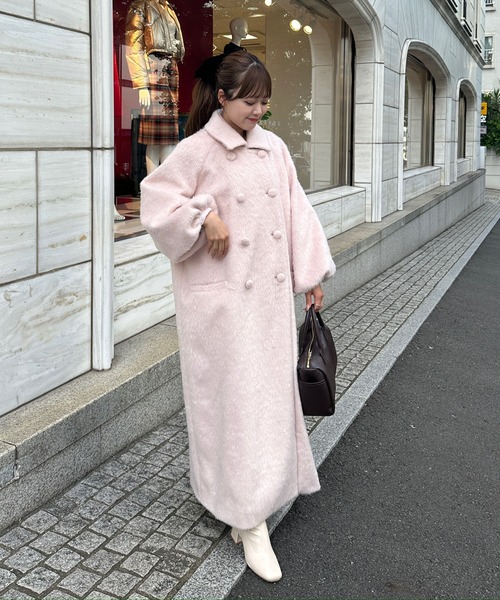 muguet（ミュゲ）の「シャギーロングコート（ステンカラーコート