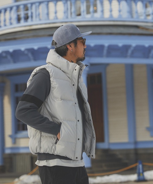 セール】VOLUME NECK DOWN VEST：ボリュームネック ダウンベスト