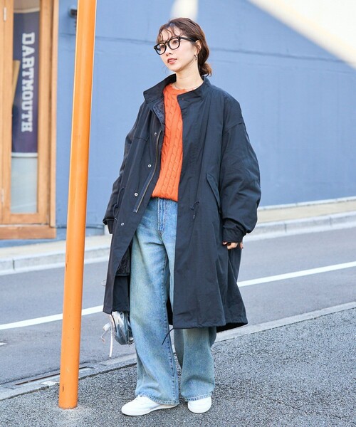 AKM フリース内張り モッズコート AKM フリース内張り モッズコート