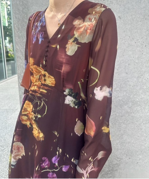 Ameri（アメリ）の「UND SCAN FLOWER DRESS（ワンピース）」 - WEAR