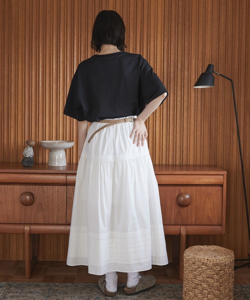 Unblend】 コットン フレア ロングスカート Unblend│MONO-MART