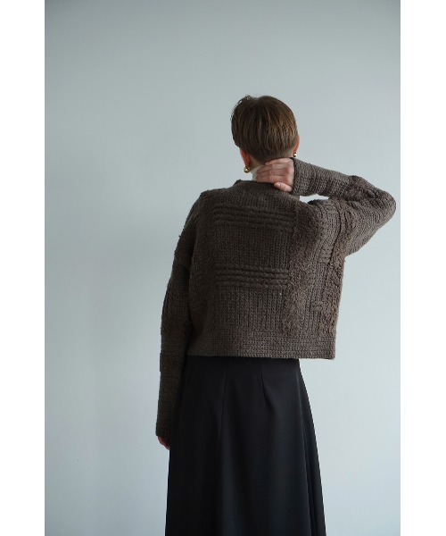 CLANE（クラネ）の「WIDE CHECK HAND KNIT（ニット/セーター）」 - WEAR