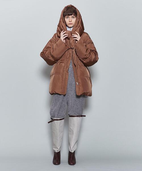 6（ロク）の「＜6(ROKU)＞HOODED STOLE DOWN JACKET/ダウンジャケット