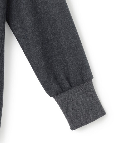 セール】【洗える】ウールミルドジャージー リブデザイン カットソー