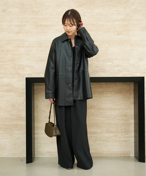 セール】Leather Like Car コート（その他アウター）｜Plage