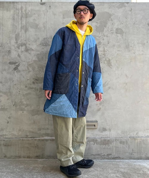 rebear by Johnbull】リバーシブルパッチワークコート | ジョンブル