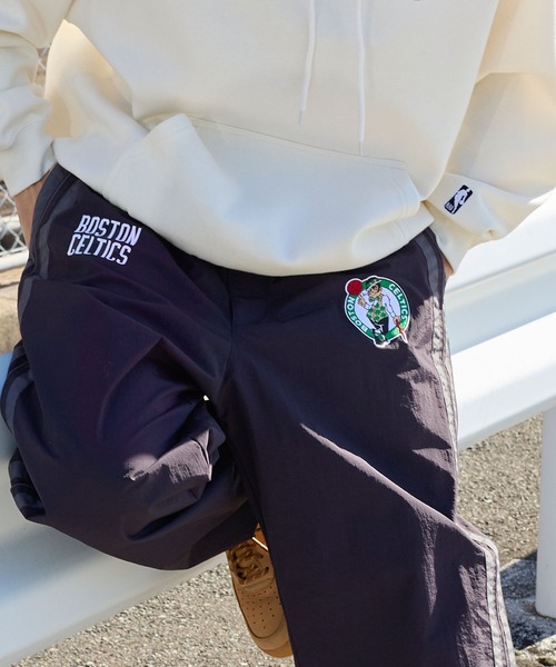 NBA/エヌビーエー 別注 チームロゴ刺繍 サイドライン ドロスト撥水