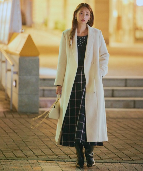SNIDEL（スナイデル）の「ベルテッドレディコート（チェスターコート