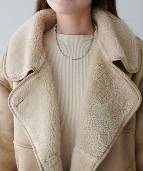 DISCOAT（ディスコート）の「フェイクムートンミドルコート（ムートン