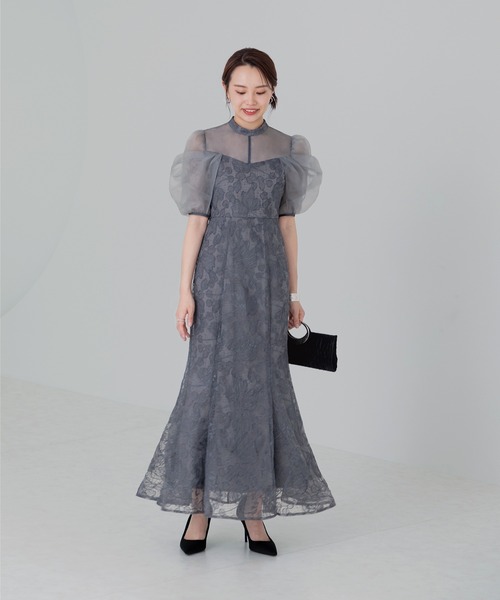 Leja（レジャ）の「【LEJA】オーガンジードレープパフスリーブ