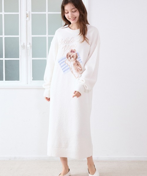 セール】シーズ―ジャガードワンピース（ルームウェア/パジャマ