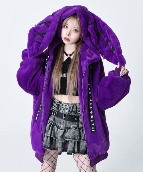 REFLEM（レフレム）の「『REFLEM/レフレム』うさ耳BIGファーパーカー