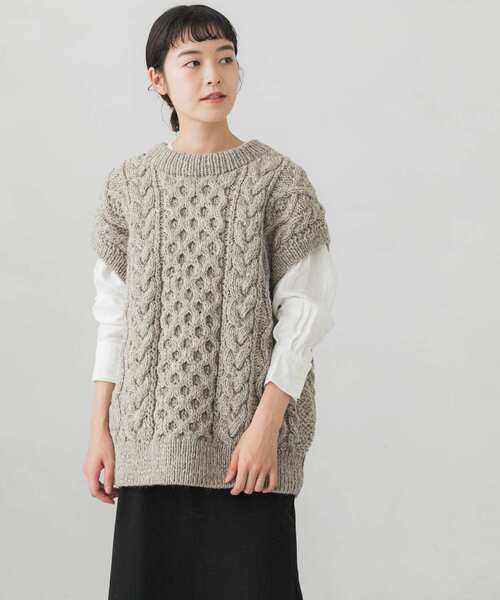 かぐれ（カグレ）の「ペルーカラーネップニットベスト（ベスト）」 - WEAR