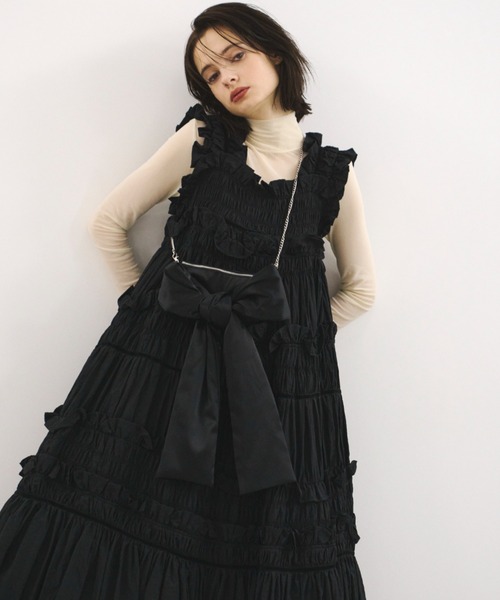 ギャザーキャミフリルワンピース（ワンピース）｜PERNA（ペルナ）の