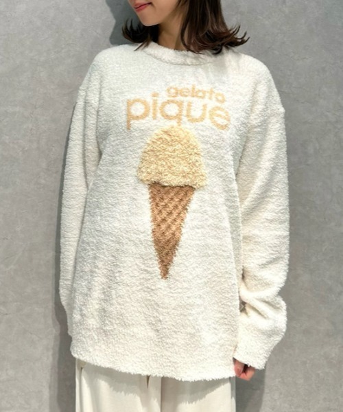 gelato pique（ジェラートピケ）の「ベビモコアイスジャガードプル
