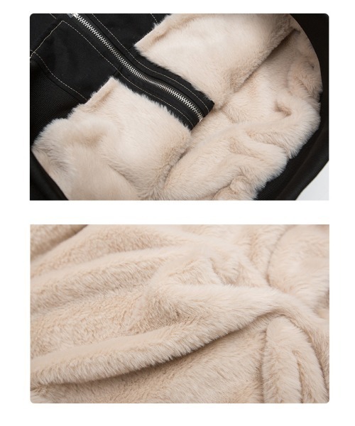 セール】ボリュームファーフード付きショートブルゾン（ブルゾン