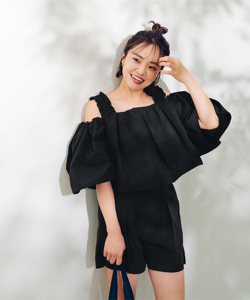セール】2wayフリルショルダートップス（Tシャツ/カットソー）｜ur's